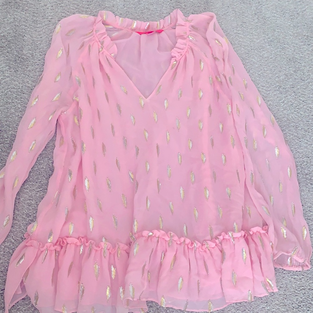 lilly long sleeve chevron top